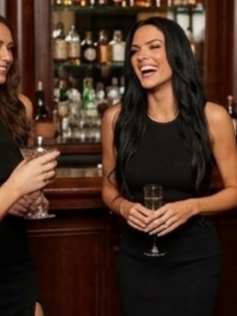 Sleek Black Sleeveless Cocktail Dress